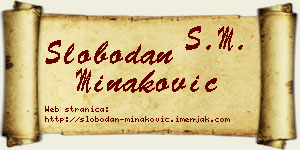 Slobodan Minaković vizit kartica